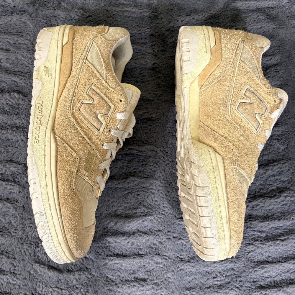New Balance 550 Aime Leon Dore Taupe Hairy Suede Mens 10.5 Bb550da1 Tan Cream View 3